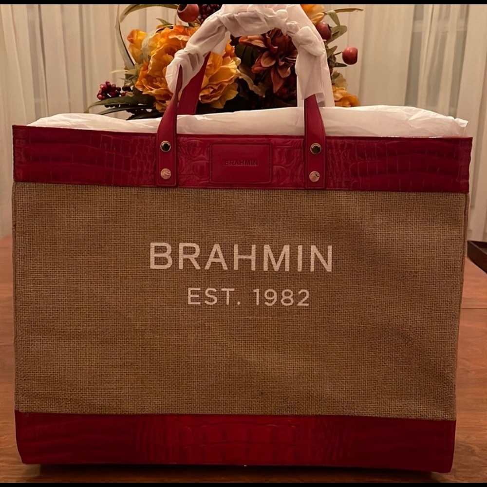 LIMITED EDITION Brand new Brahmin Meredith Ember Butlap
